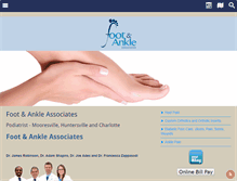 Tablet Screenshot of footandankleassociates.com